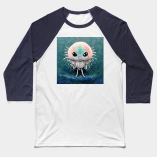 Cute sea monster - Jellyfish critter Baseball T-Shirt